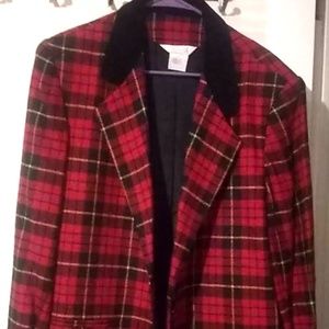 Womens Vintage Wool Blazer Size 16